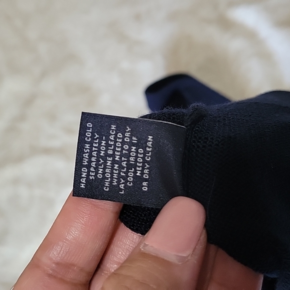 Hart Schaffner Marx Fine Merino Wool Sweater Vest Tall Man Navy Blue XLT 2XT NWT - Picture 7 of 15